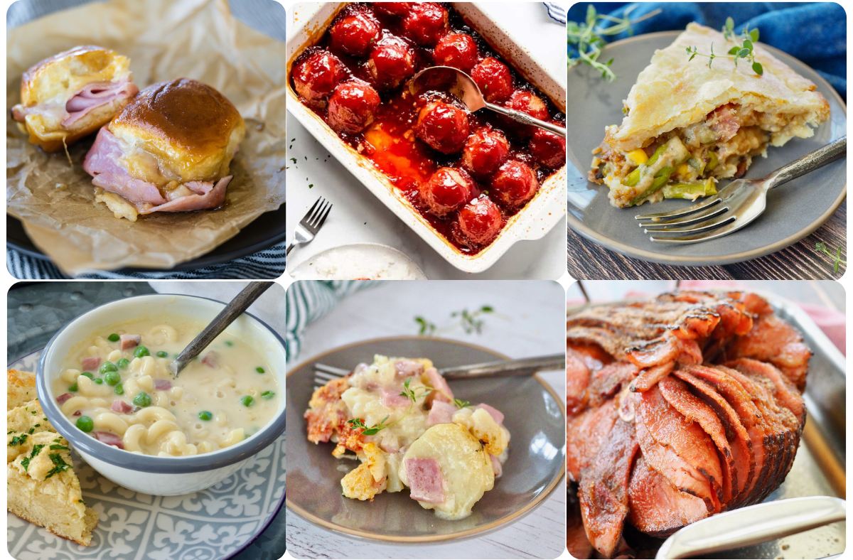 Variety of recipes using leftover ham.