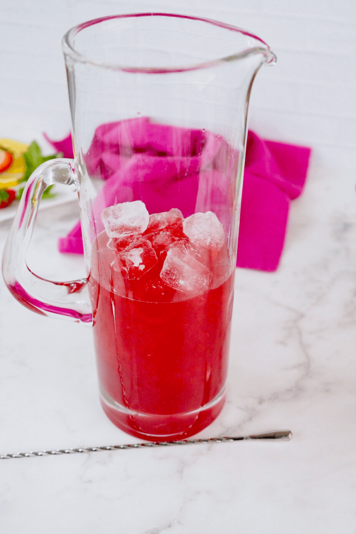 Add ice before the carbonated beverage.