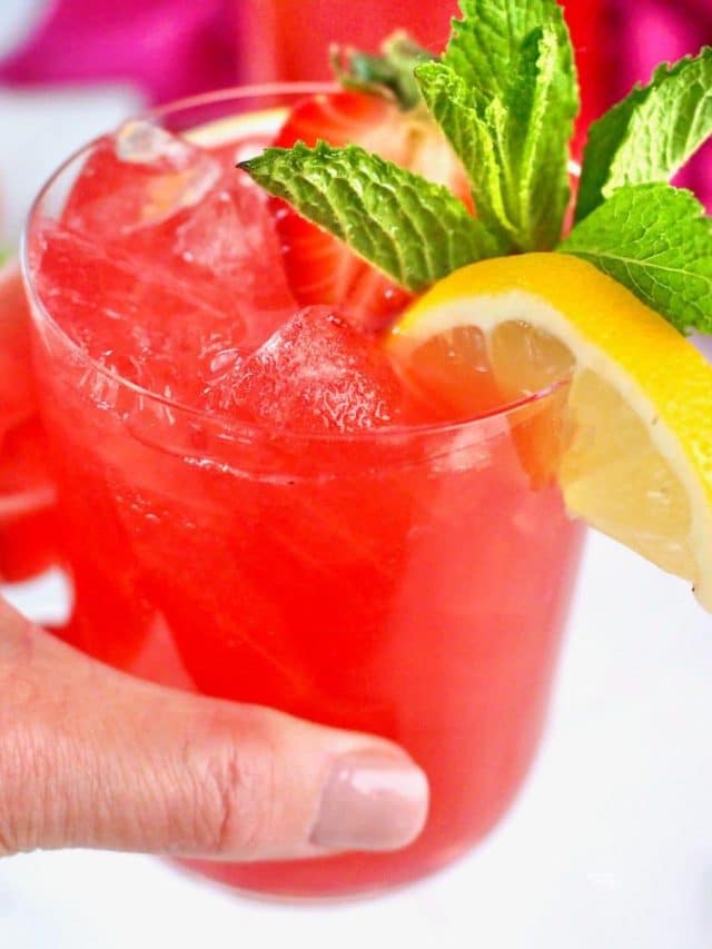 Valentine’s Day Pink Lemonade Vodka Cocktail Story