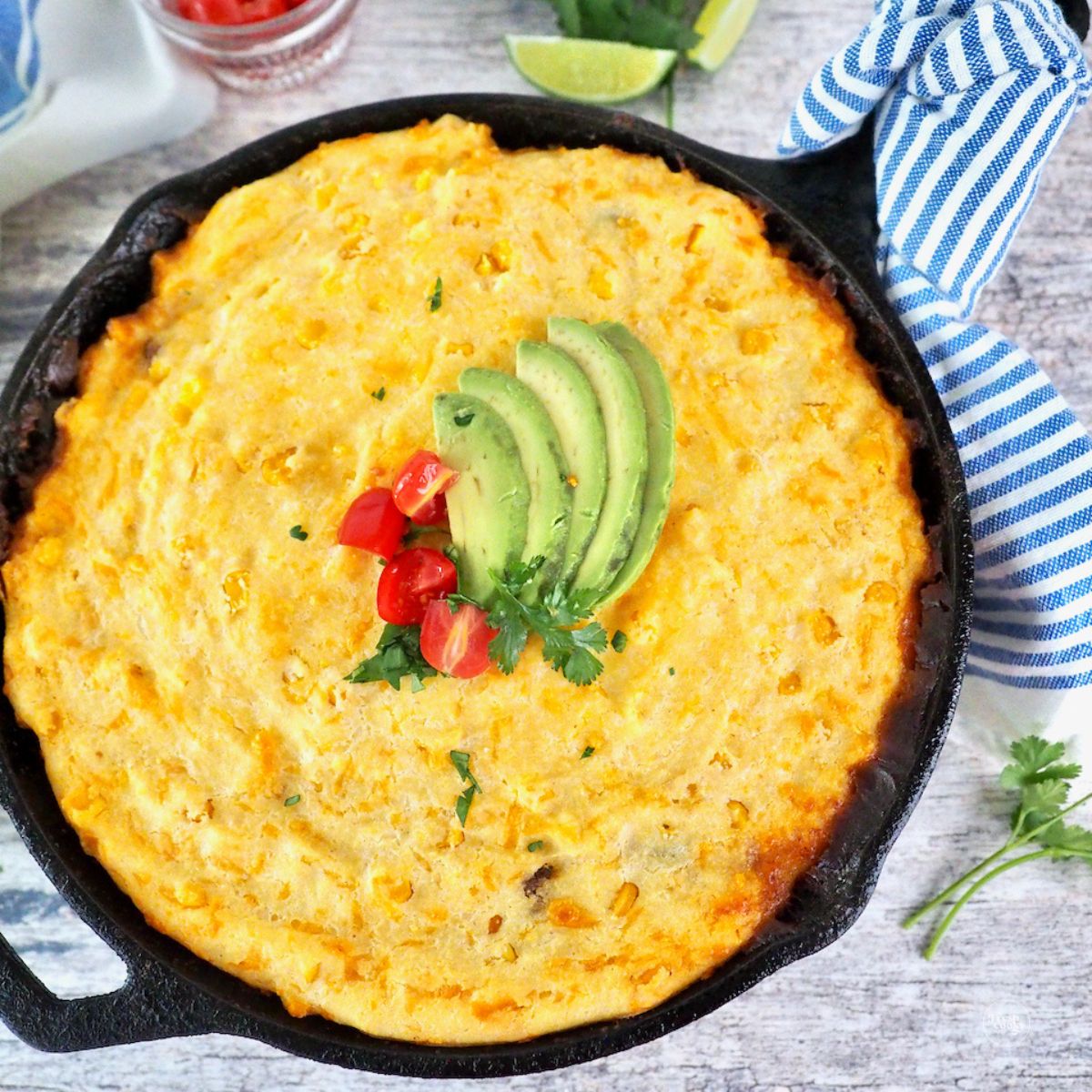 Easy tamale pie with cornmeal crust.