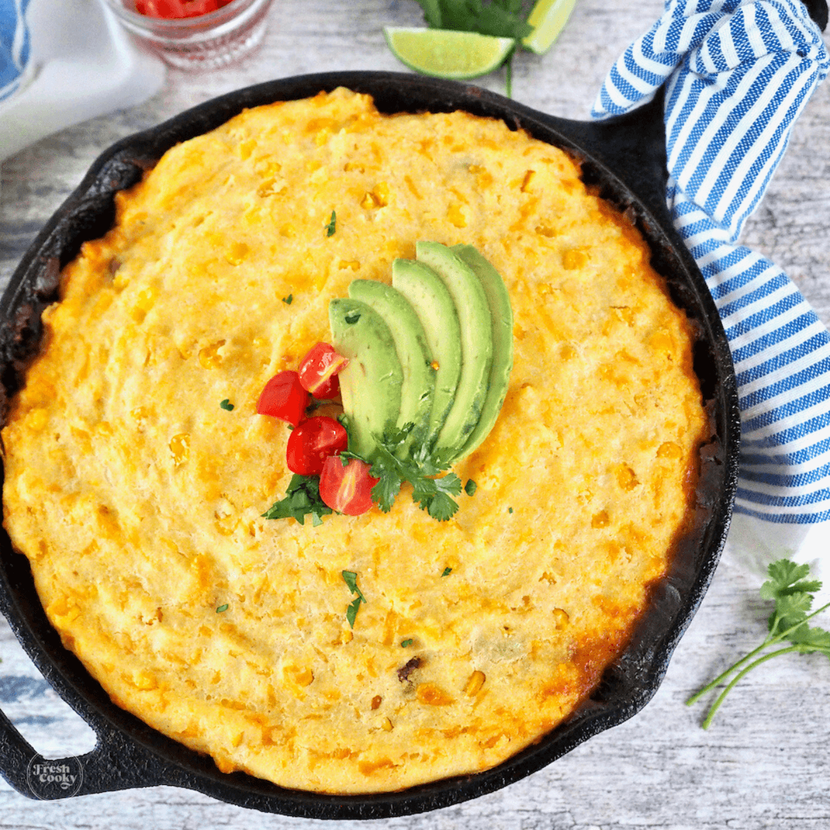 Easy tamale pie recipe, made in one skillet.