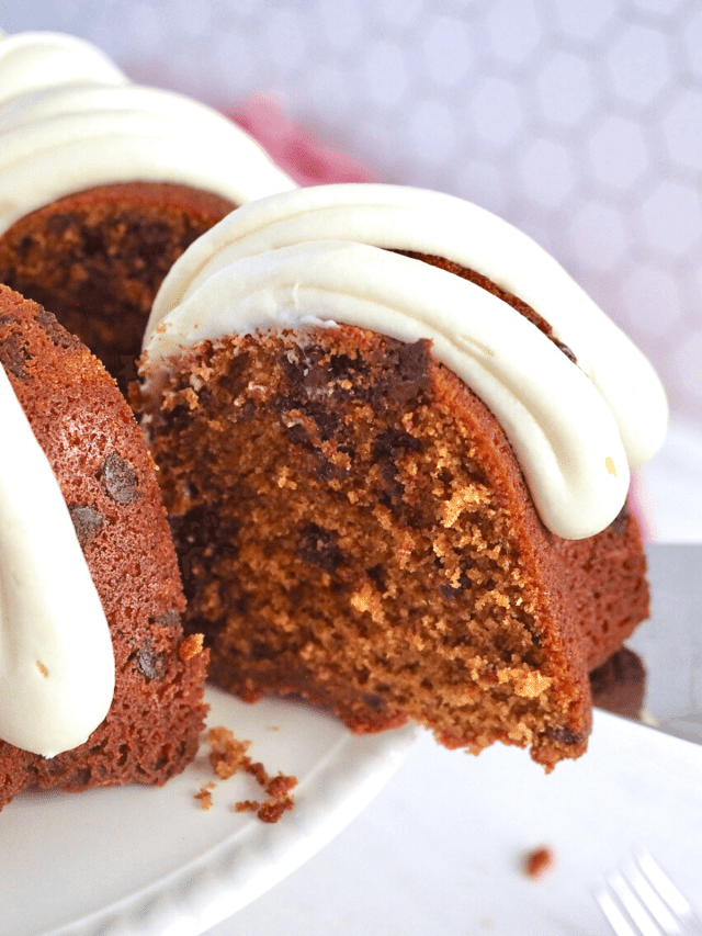 Red Velvet Bundt Cake with Bailey’s Cream Cheese Frosting  Story