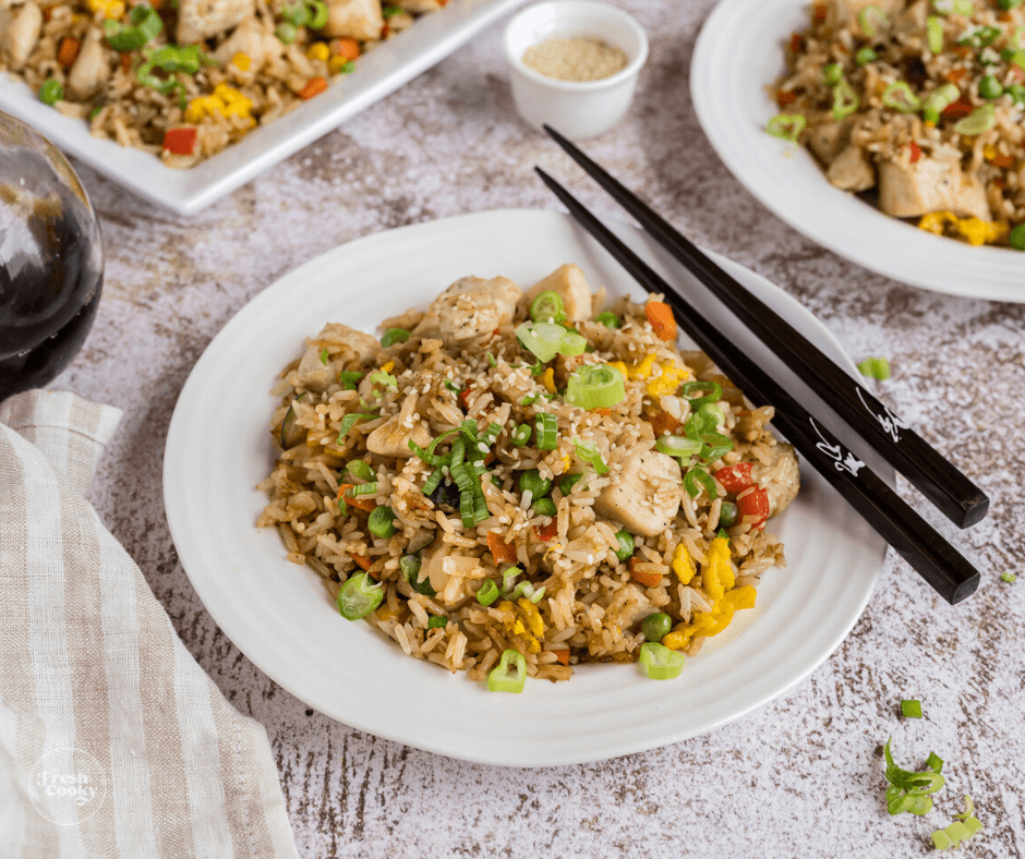 Blackstone Fried Rice Recipe • The Fresh Cooky
