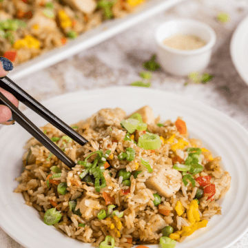 Chicken Fried Rice on the Blackstone Griddle