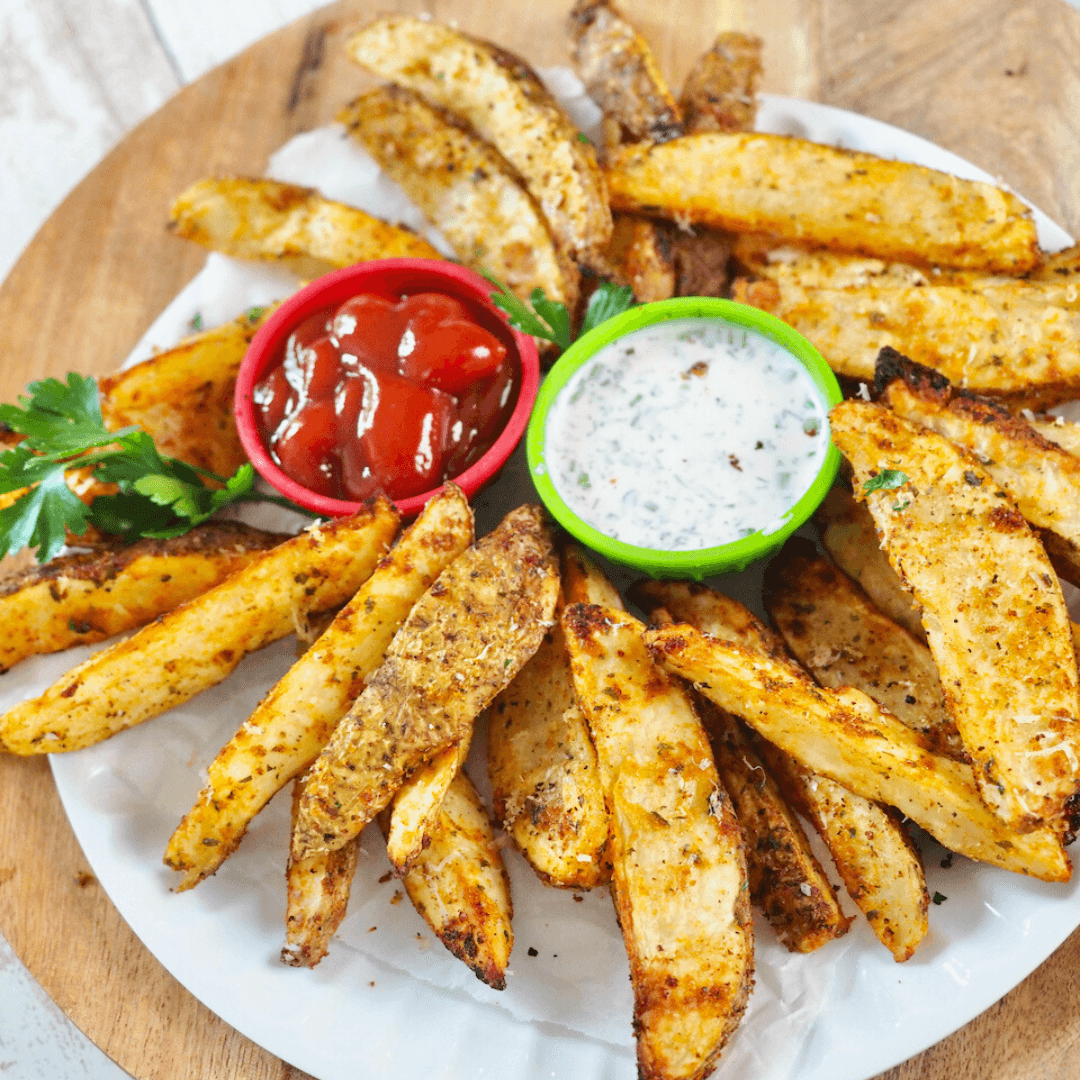 Fry Sweet Potato Fries on Blackstone Griddle - From Michigan To