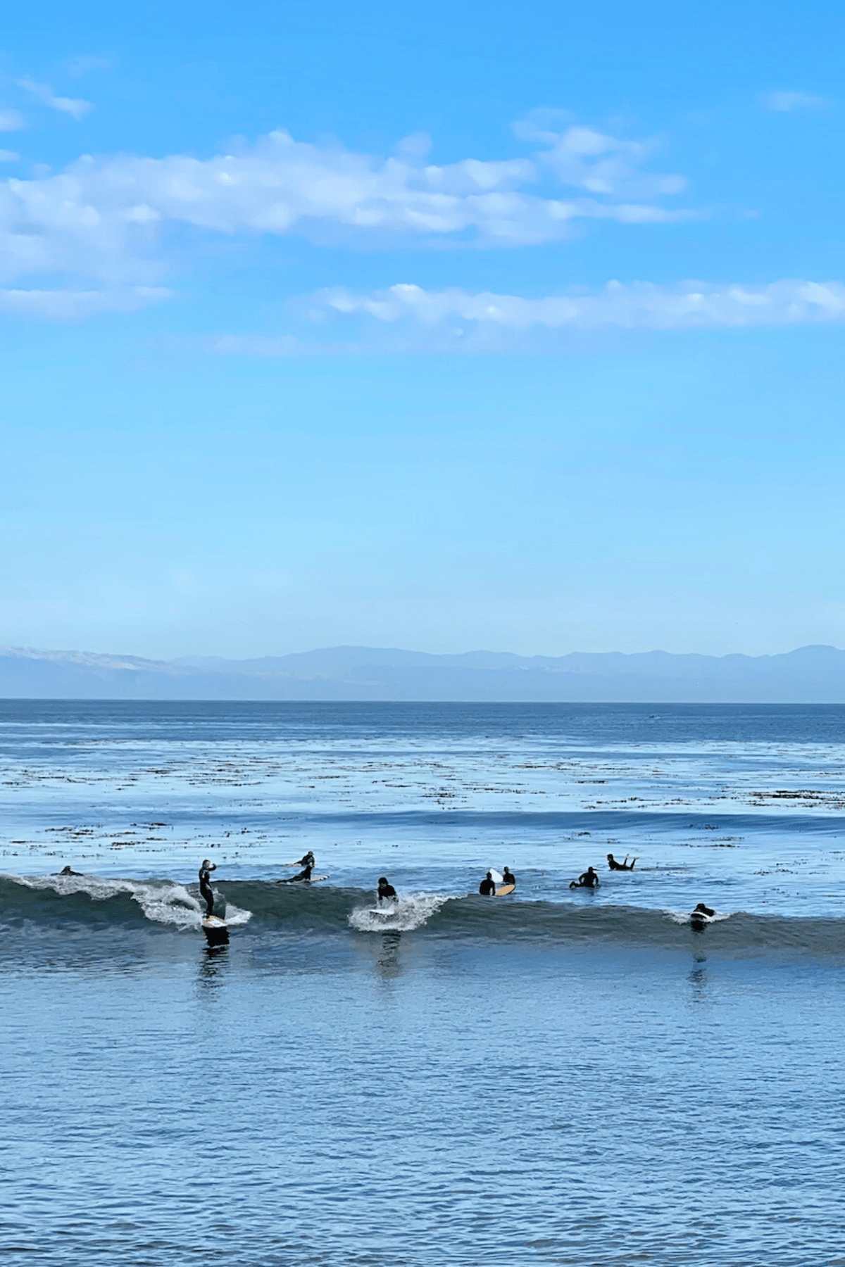 Surfing in Santa Cruz.