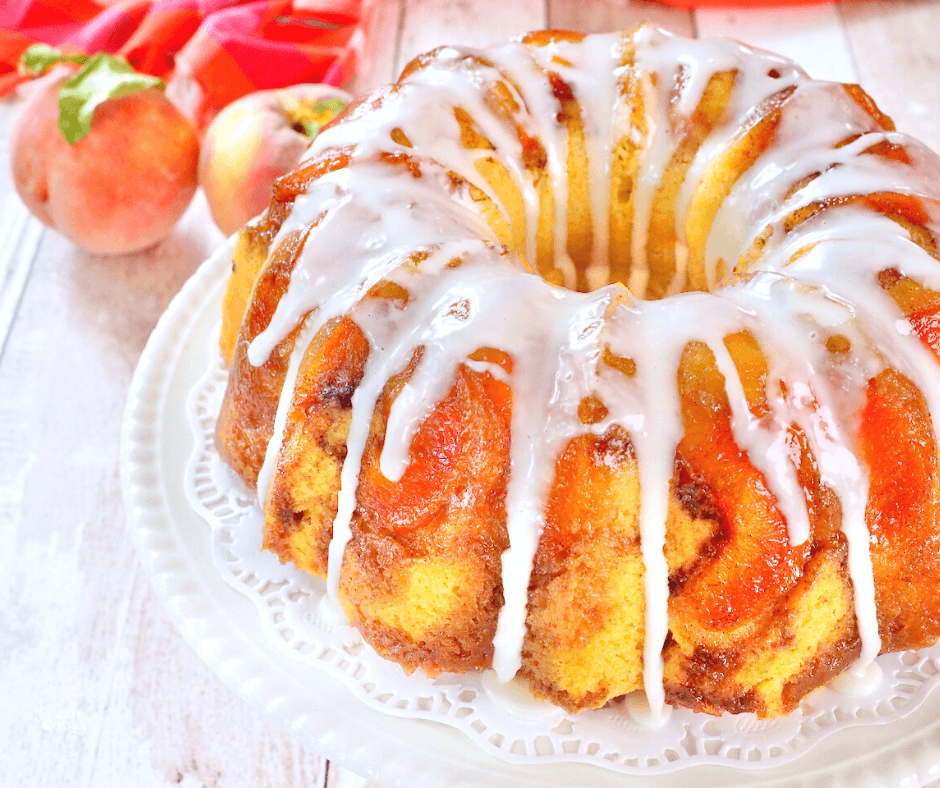 Peach Cobbler Pound Cake