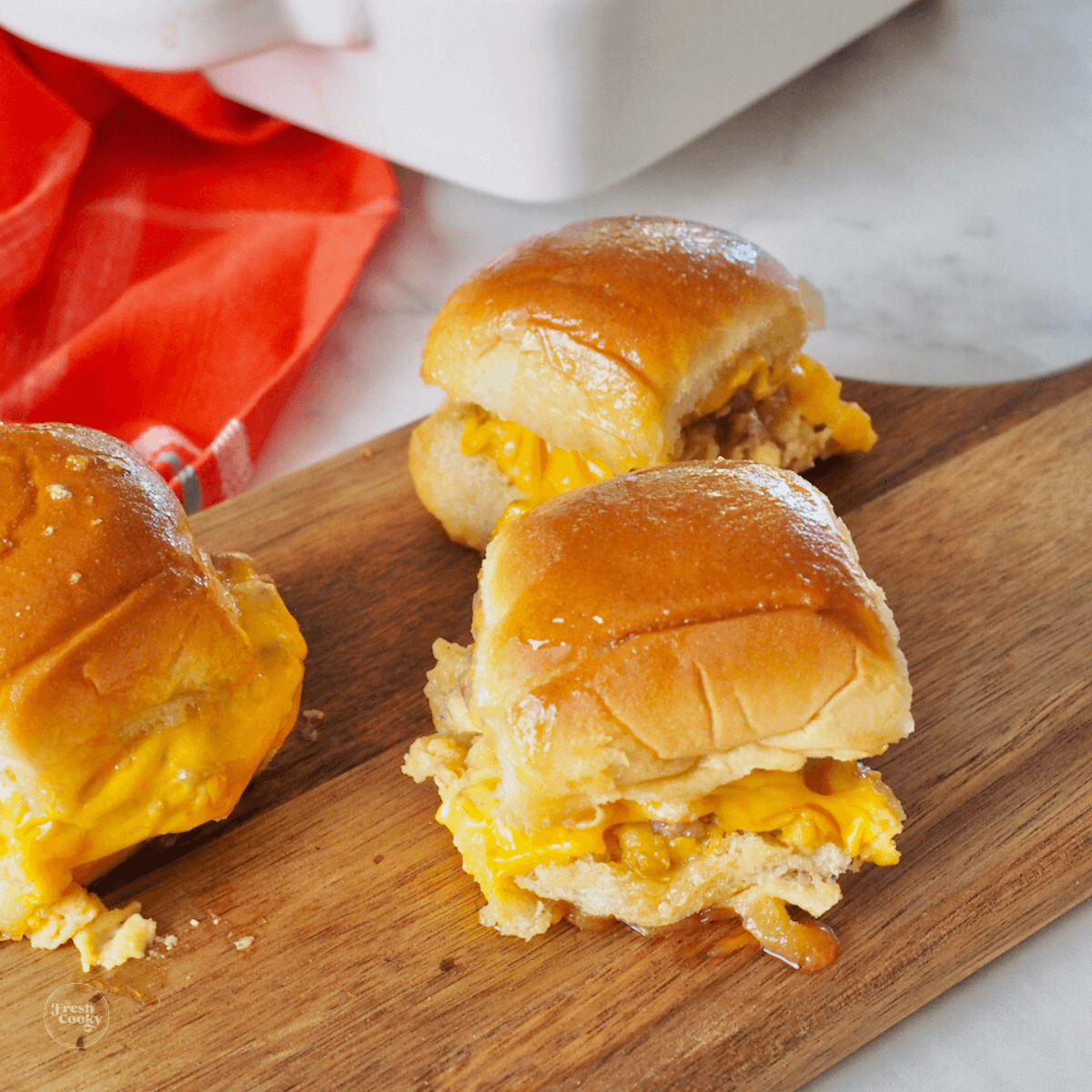 Easy Breakfast Sandwich Recipe  Breakfast sliders • The Fresh Cooky