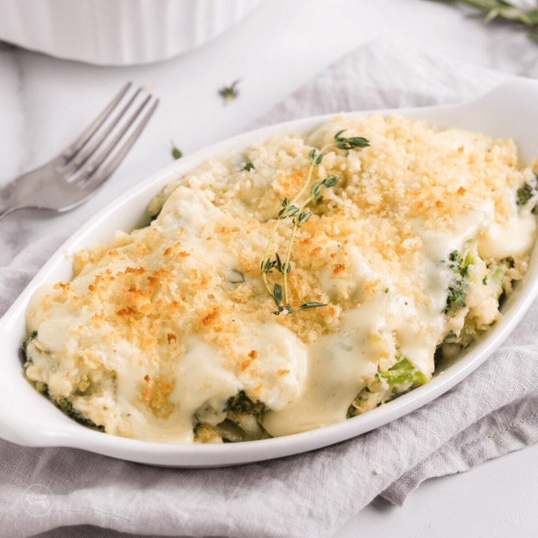 Easy Cheesy Broccoli Au Gratin Recipe
