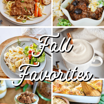 Six different warm and comforting fall recipes from The Fresh Cooky.