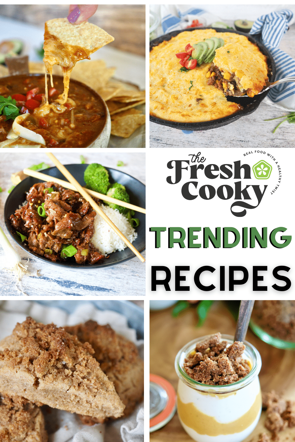 October trending recipes from The Fresh Cooky for pinning.
