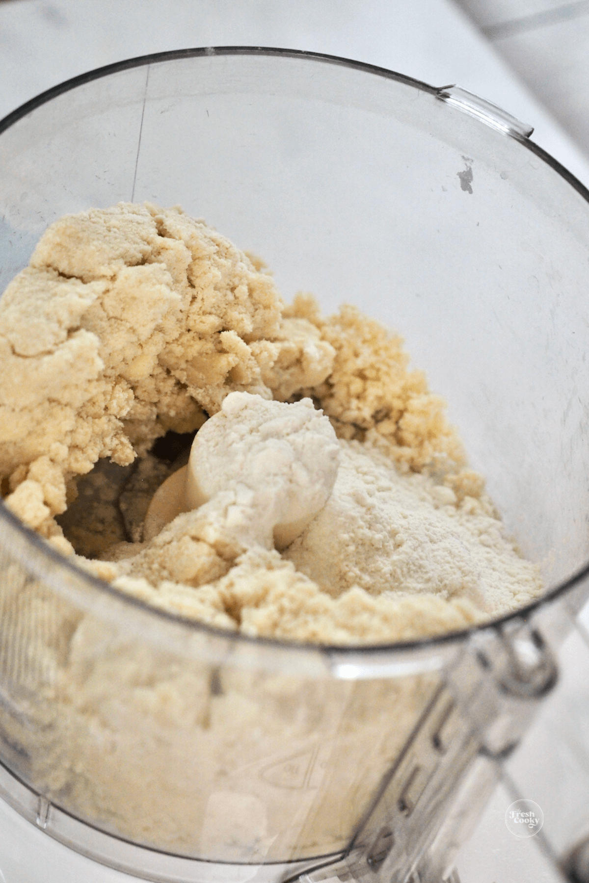 Add remaining cup of flour. 