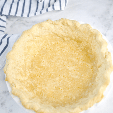 Baked 3 ingredient pie crust.