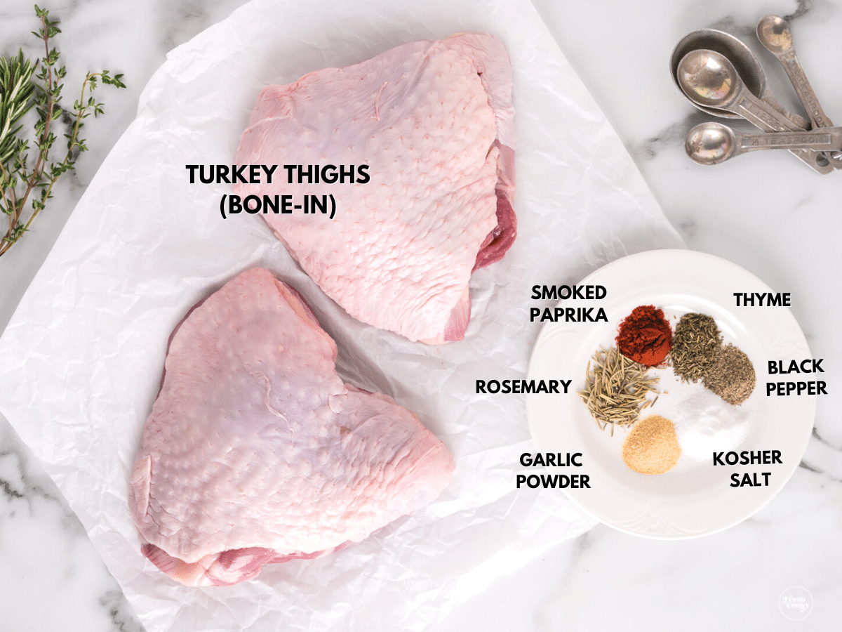 Air Fryer Turkey Thighs - Carmy - Easy Healthy-ish Recipes