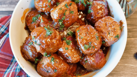 Slow Cooker 3-Ingredient Party Meatballs - 365 Days of Slow Cooking and  Pressure Cooking