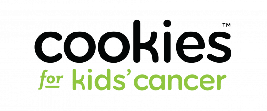 Cookies for kids' cancer logo.