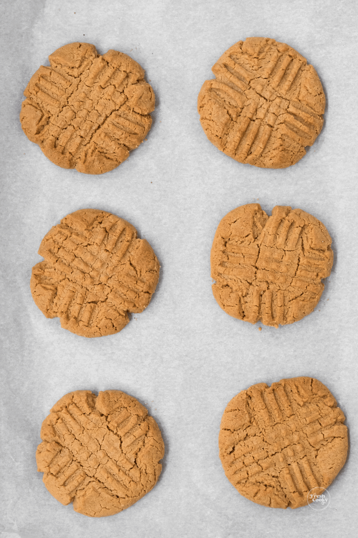 just baked peanut butter cookies before adding sugar.