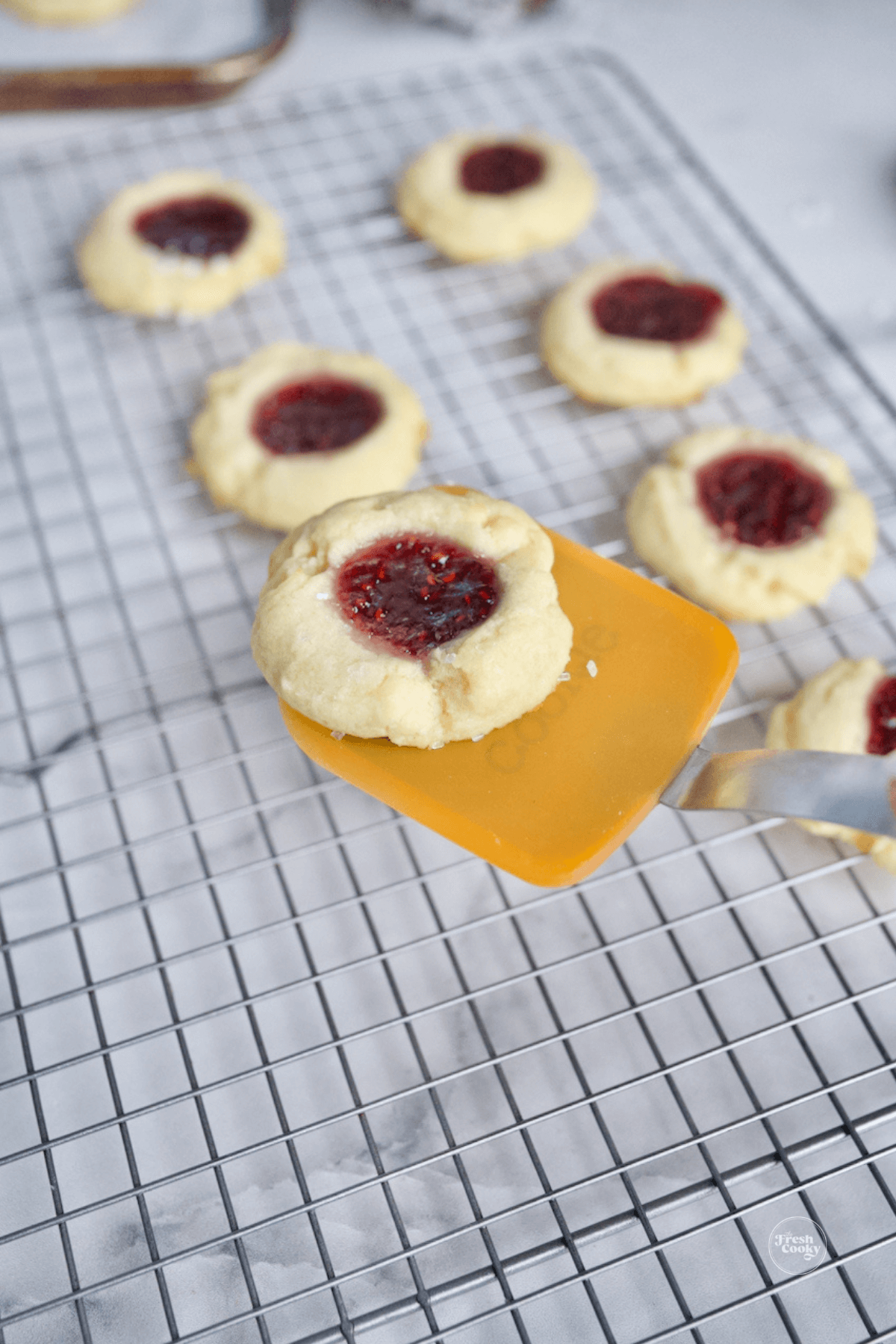 Cool on baking sheet then transfer to cooling rack. 