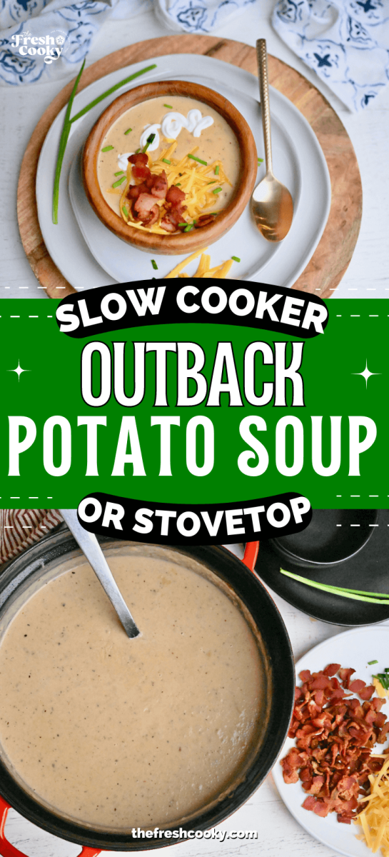 Easy Loaded Potato Soup (Stovetop & Crock Pot)