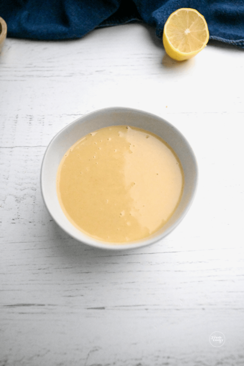 Honey mustard sauce. 