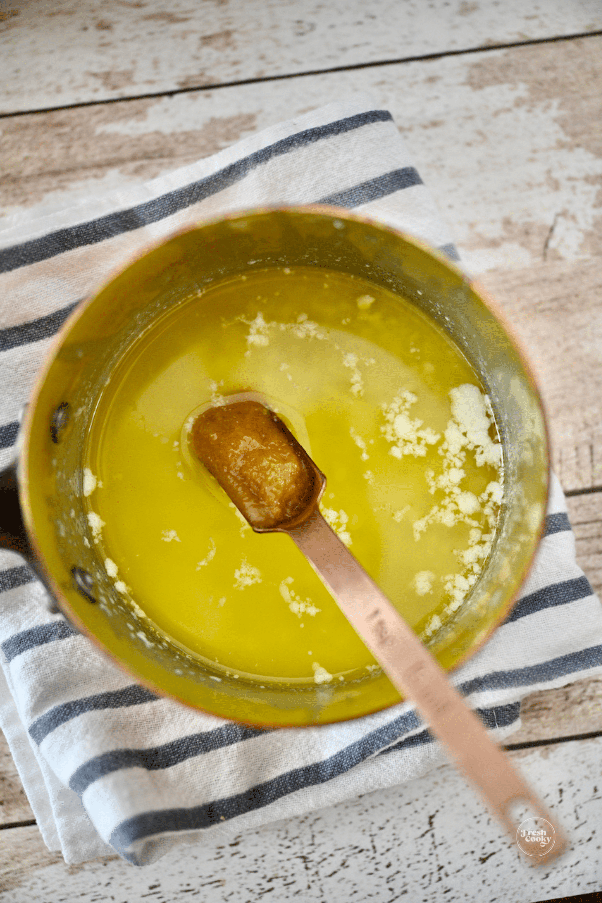 Add bouillon to butter if using.