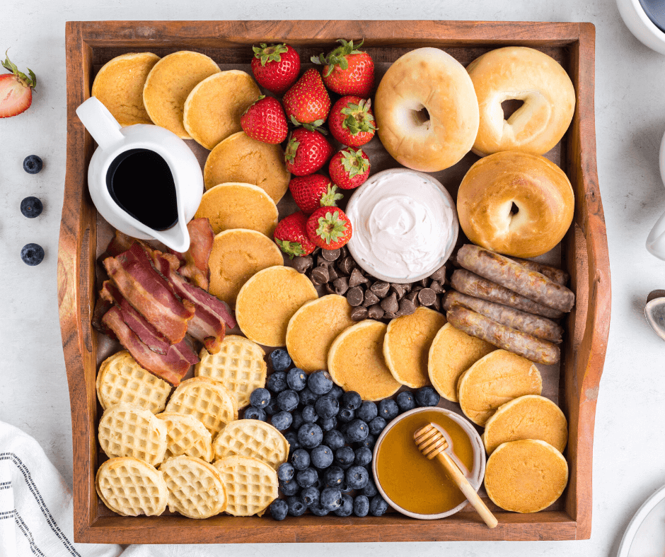 How to Make a Pancake Breakfast Charcuterie Board - The Fresh Cooky