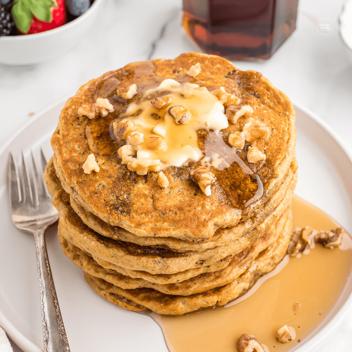 Harvest Grain and Nut Pancake Recipe (IHOP Copycat) • The Fresh Cooky