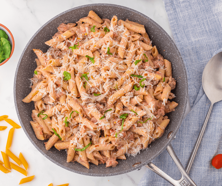 One Pot Creamy Italian Sausage Pasta Recipe