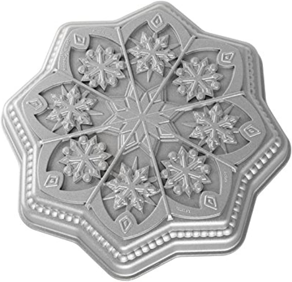 Nordic Ware snowflake shortbread mold.