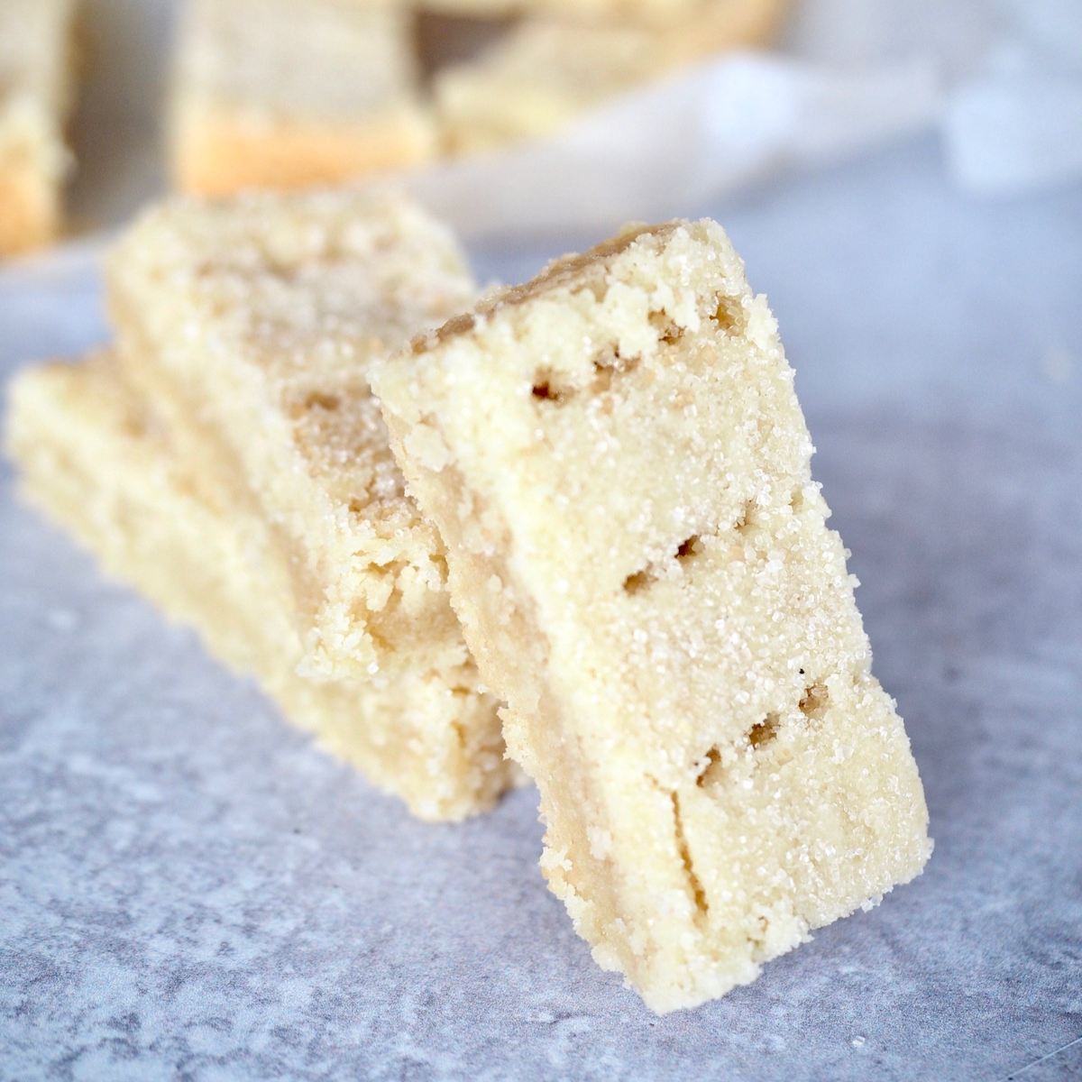 Scotch shortbread fingers, buttery, crumbly and light.