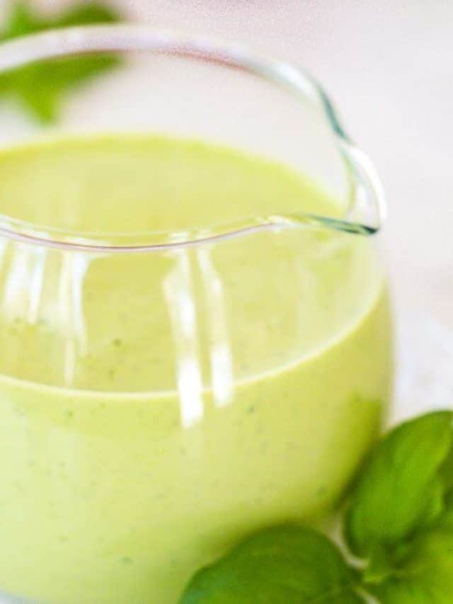 Homemade  Green Goddess Salad Dressing Story