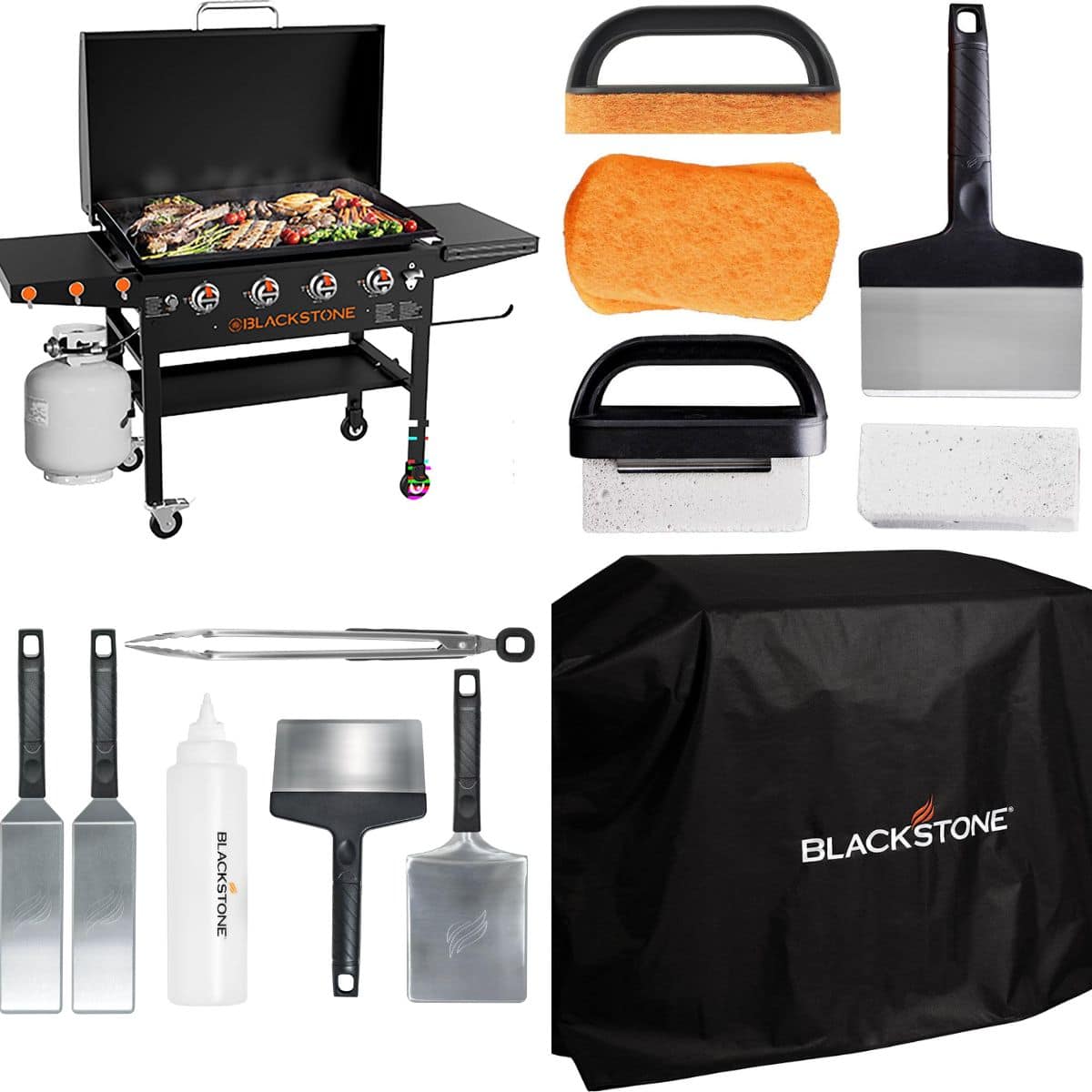Blackstone grill and accessories.