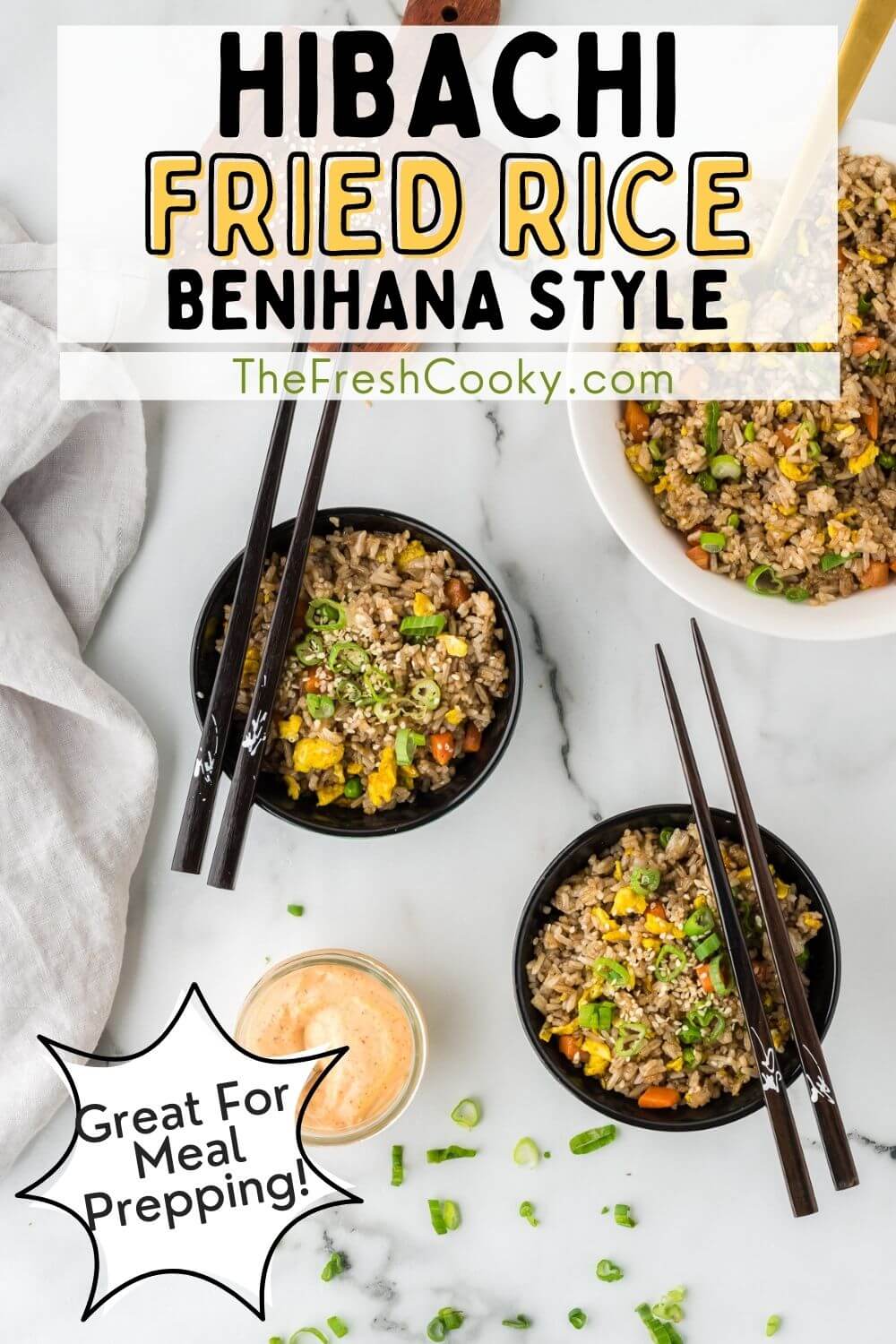 Best Hibachi Fried Rice Recipe (Benihana Copycat) • The Fresh Cooky
