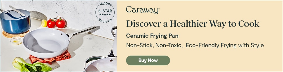 Caraway cookware banner.