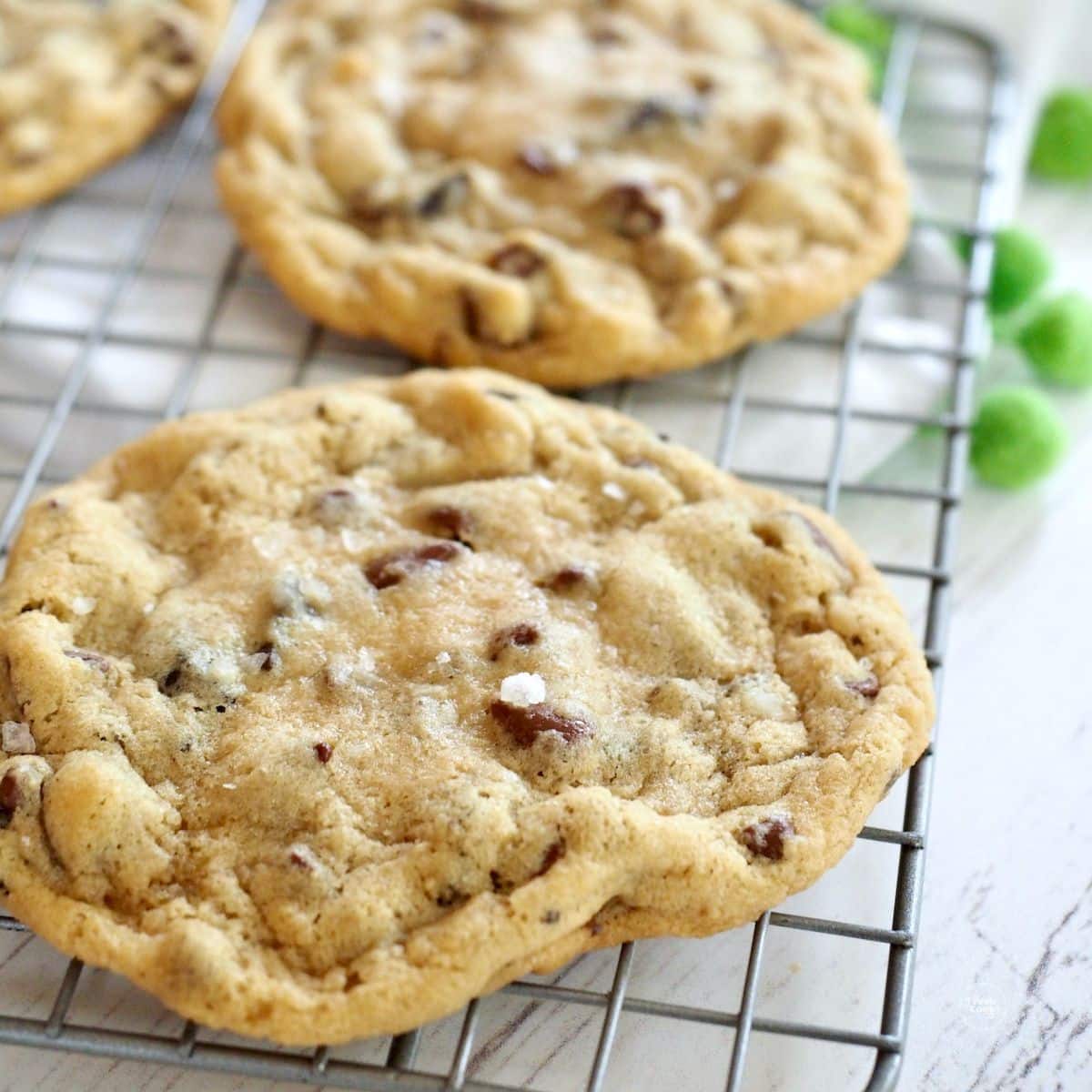 Chewy chocolate chip cookies.