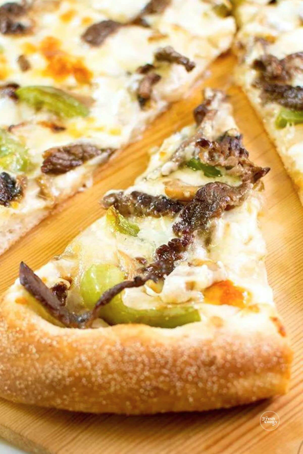 Philly Cheesesteak Pizza.
