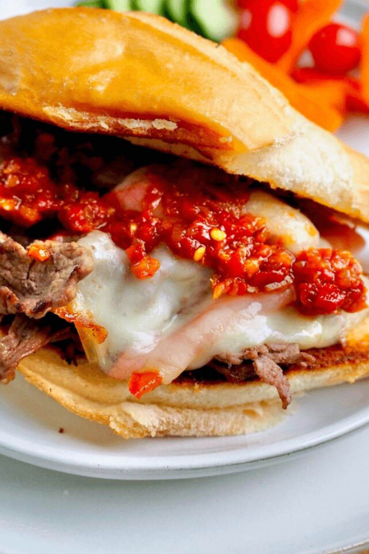 New England Steak Bomb sandwich.