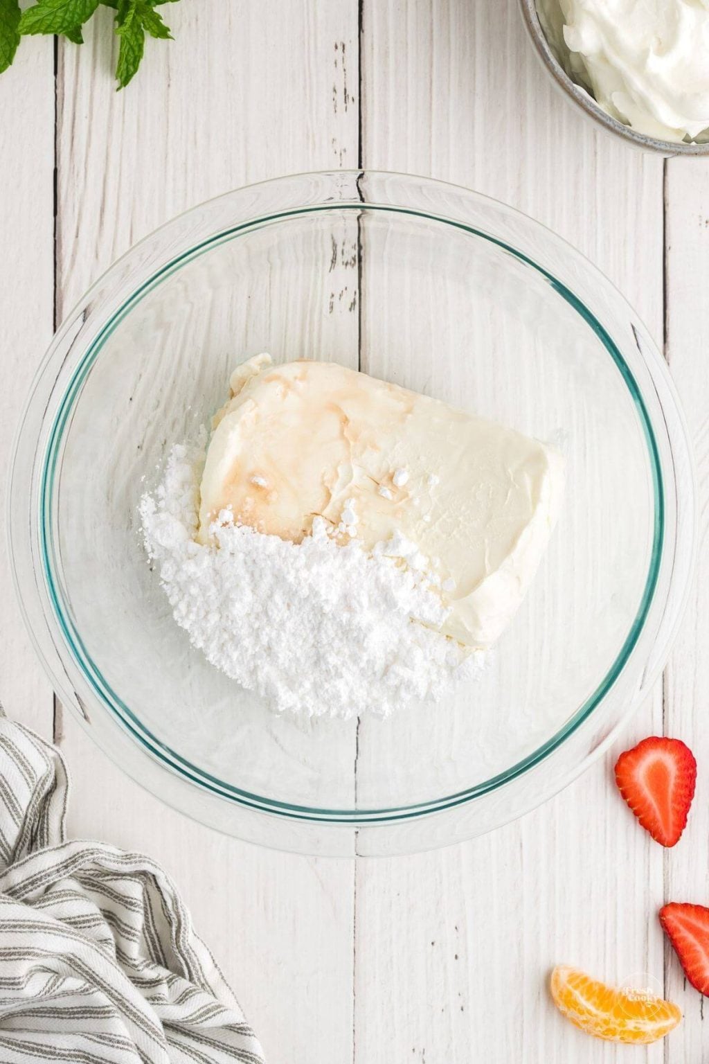 Easy 3Ingredient Cream Cheese Fruit Dip Recipe • The Fresh Cooky