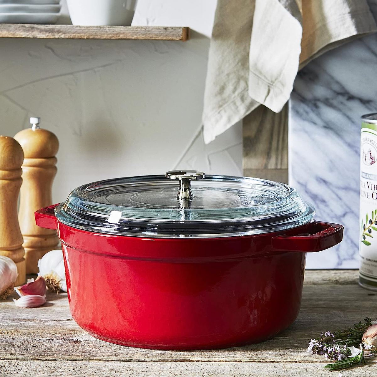 Staub coquette Dutch Oven.