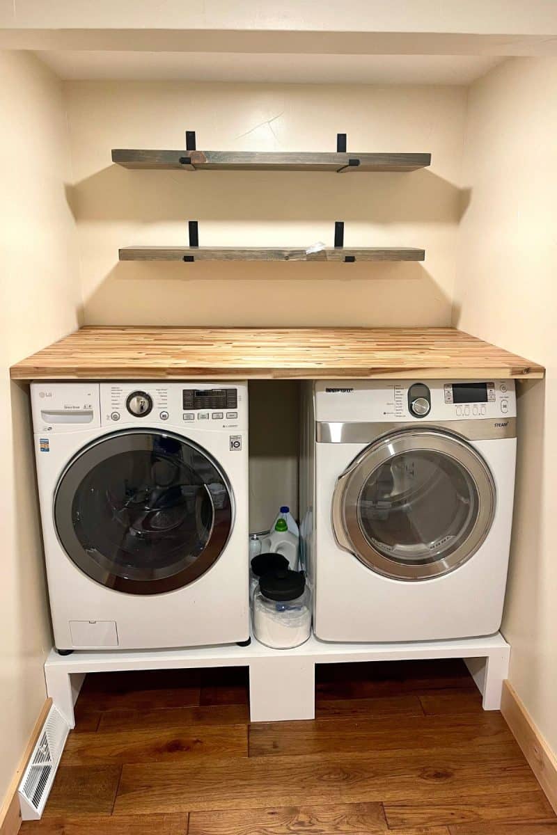 Laundry room almost finished up. 