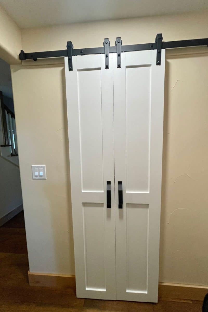 Our barn doors for the pantry.