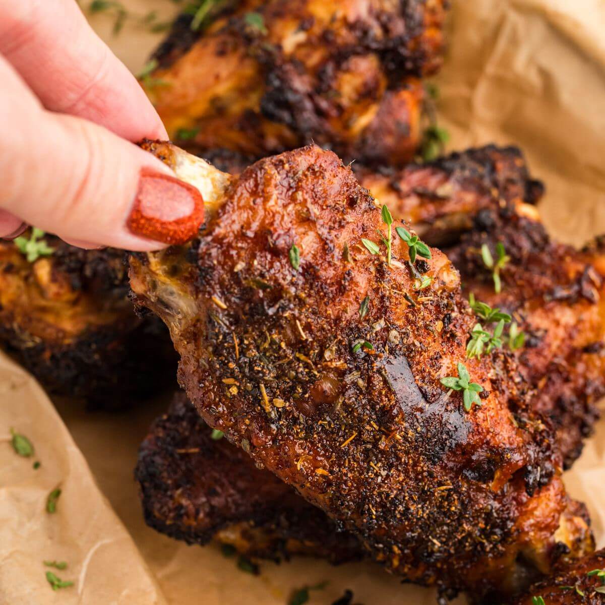 Easy Crispy Air Fryer Turkey Wings Recipe • The Fresh Cooky