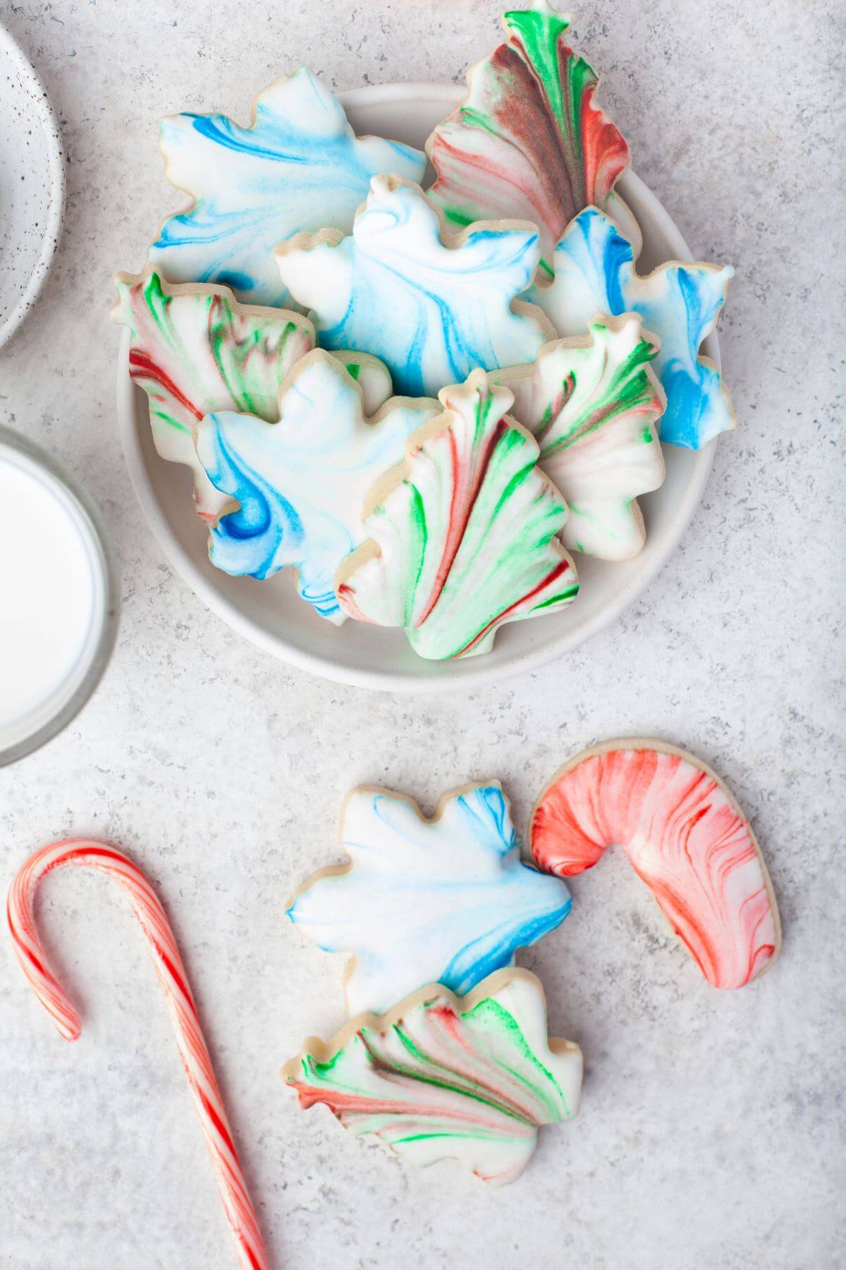 Marbled Cookies fill up a platter.