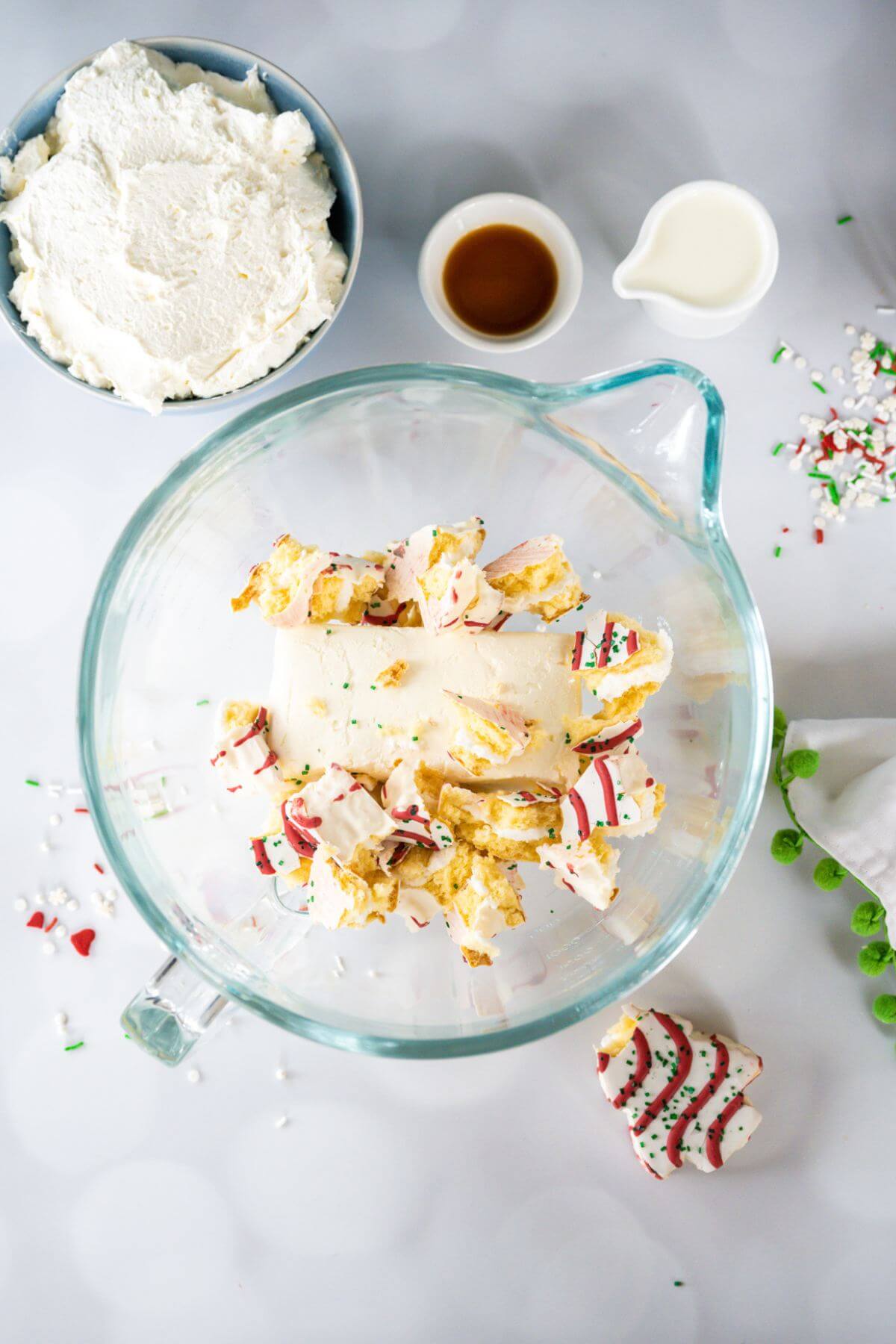 Easy Christmas Tree Cake Dip Recipe (Little Debbie) • The Fresh Cooky