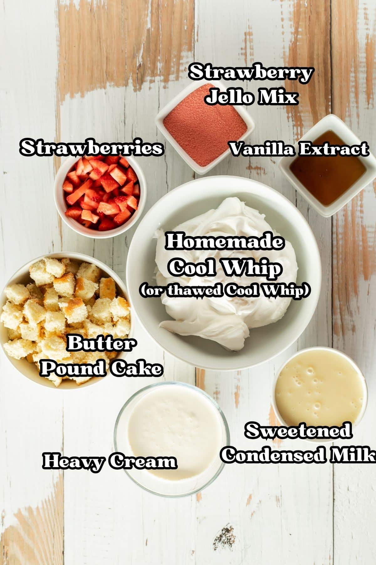 Strawberry Shortcake Ice Cream labeled ingredients.
