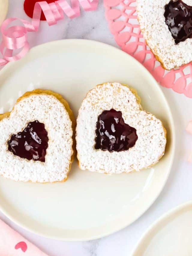 Classic Raspberry Linzer Heart Cookies Story