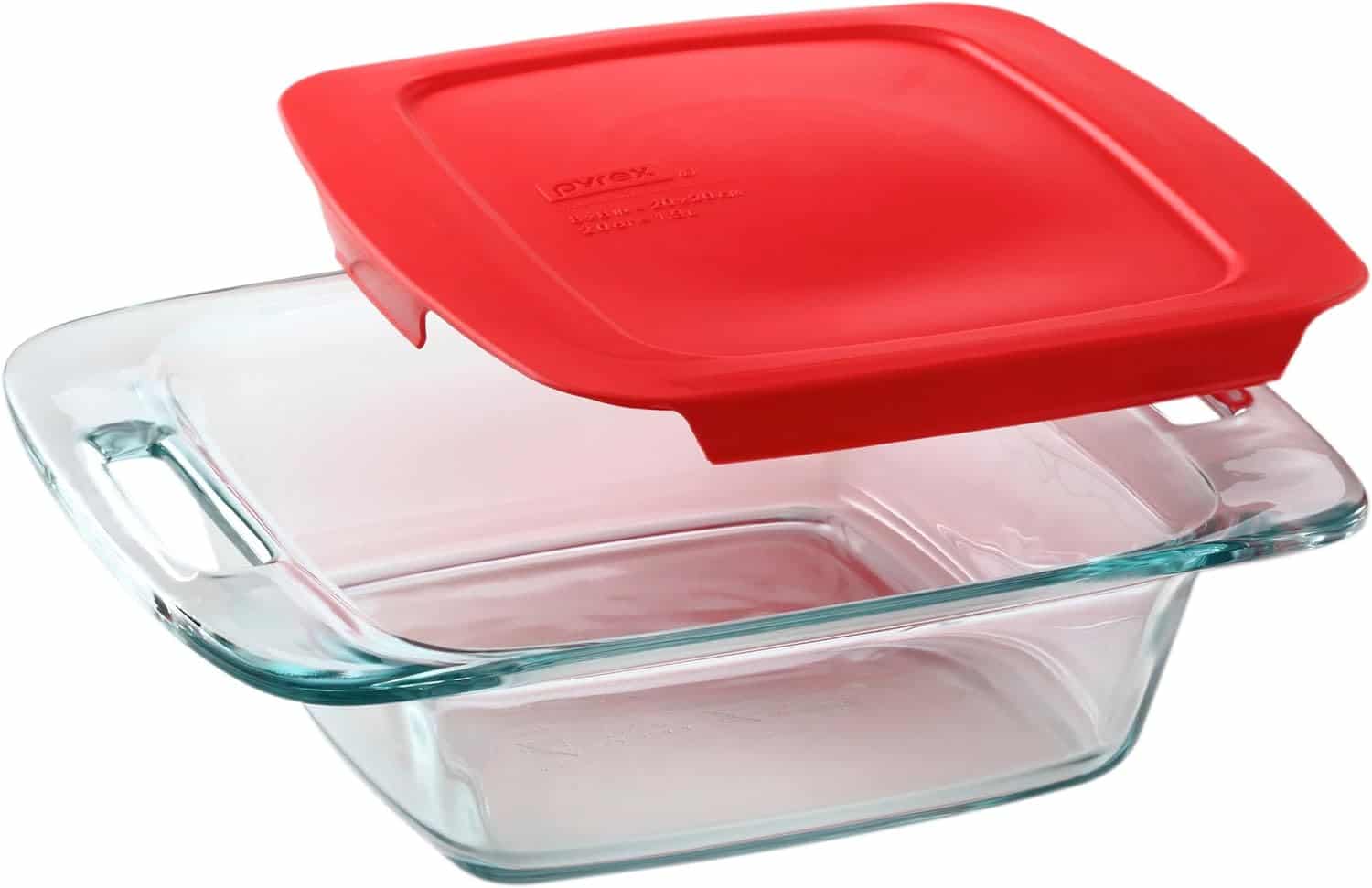 8x8 glass pyrex dish with cover.