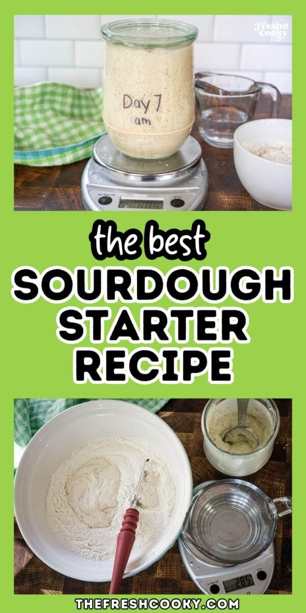 Process of making Sourdough Starter, to pin.