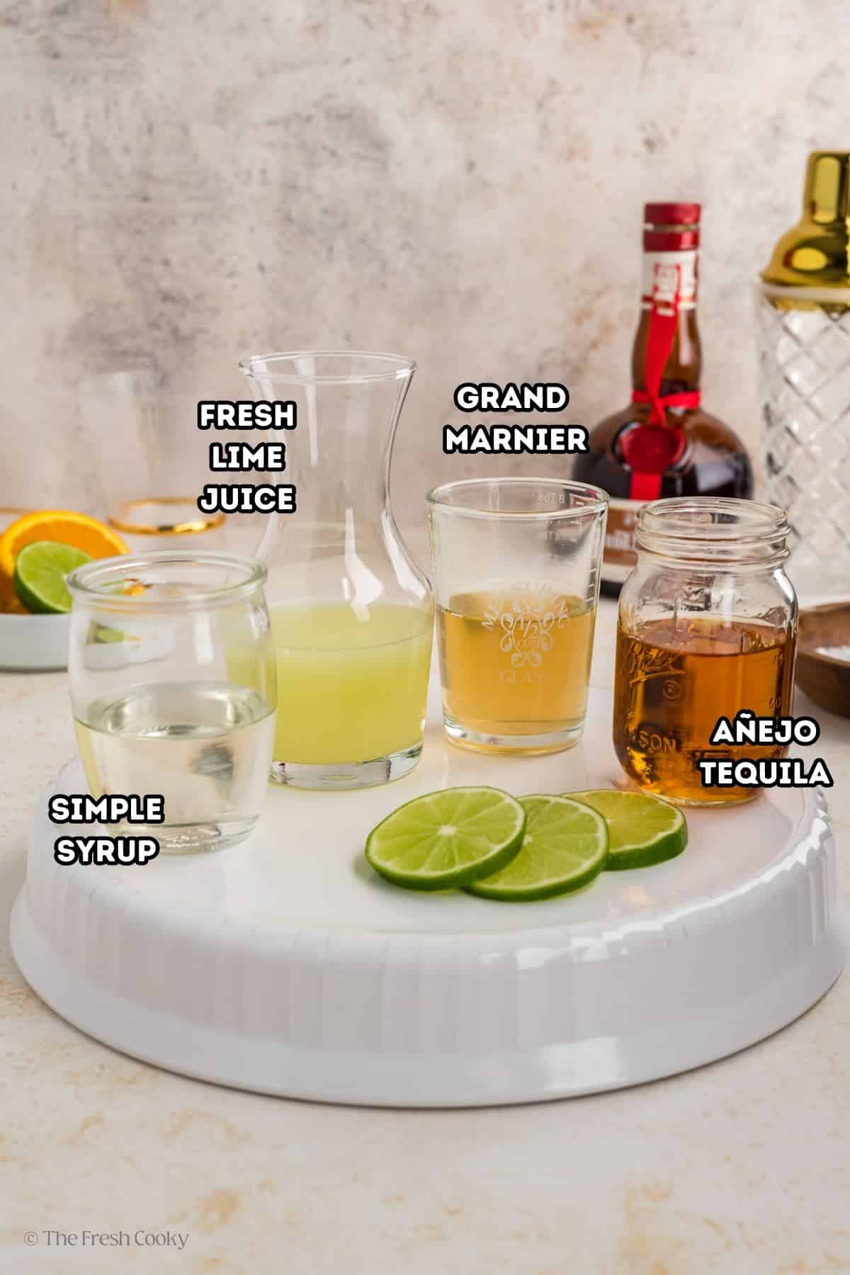 Ingredient shot for Cadillac Margaritas. 