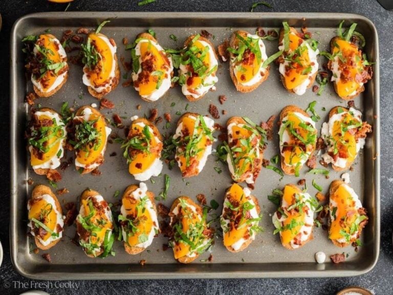 Sprinkle basil on top.